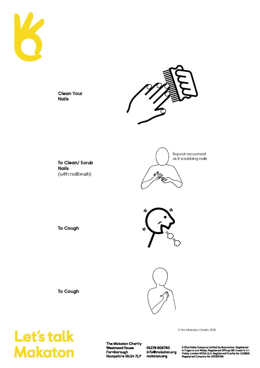 Makaton Hand Hygiene Signs and Symbols – East Kent Mencap