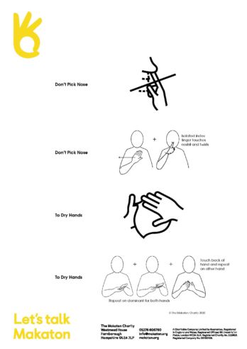 Makaton Hand Hygiene Signs and Symbols - East Kent Mencap