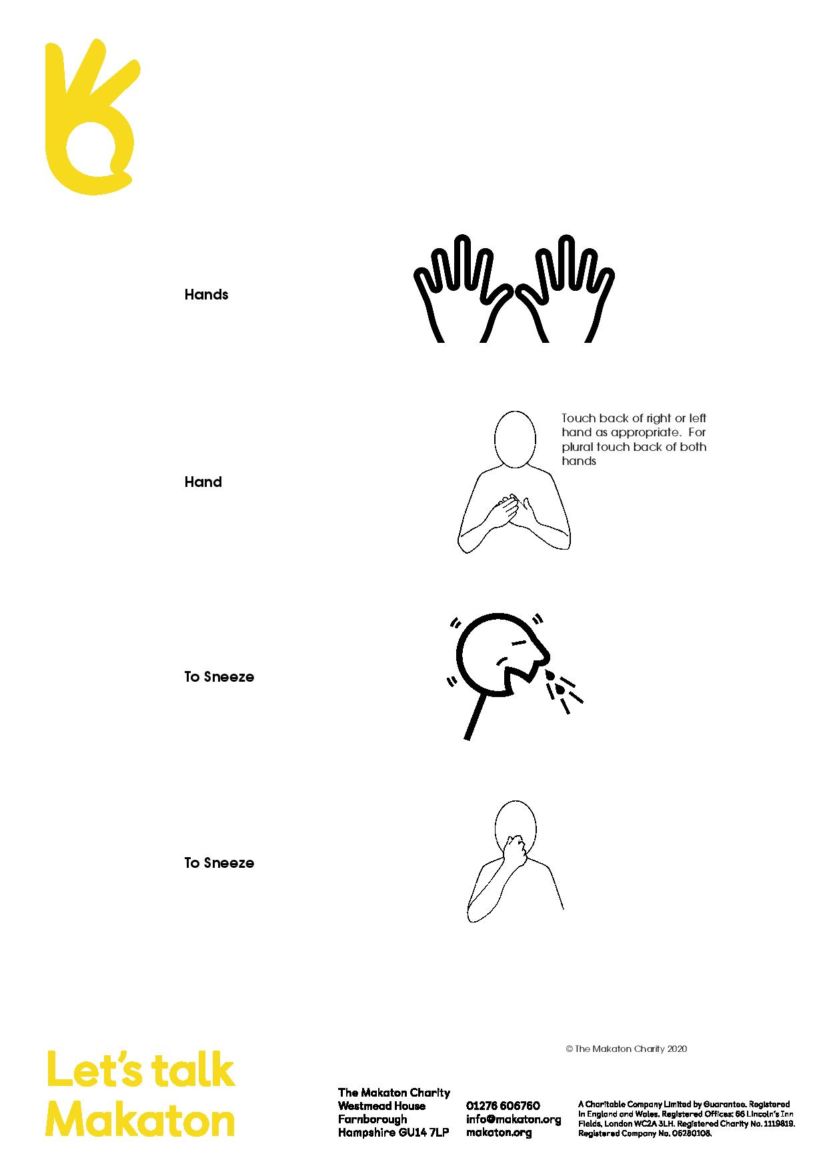 Makaton Hand Hygiene Signs And Symbols East Kent Mencap