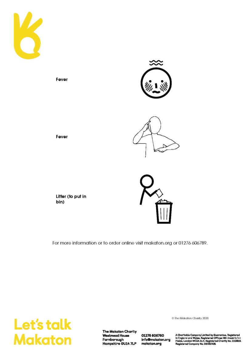 Makaton Hand Hygiene Signs and Symbols - East Kent Mencap