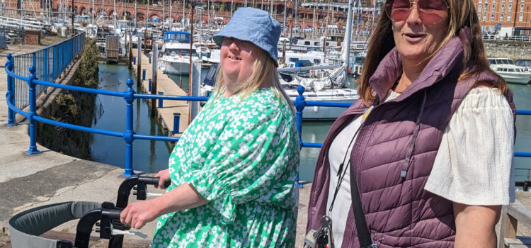 Maria and Natalie at Ramsgate Harbour