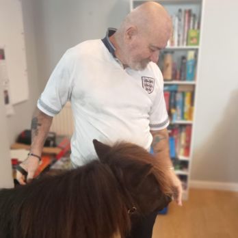 Paul and a therapy pony