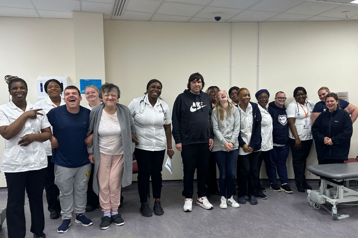 Group of nurses and people with a learning disability from the Swale Hub