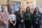 The Mayor of Swale, East Kent Mencap CEO and employees and SGN Community Partner Manager Janet Duggan